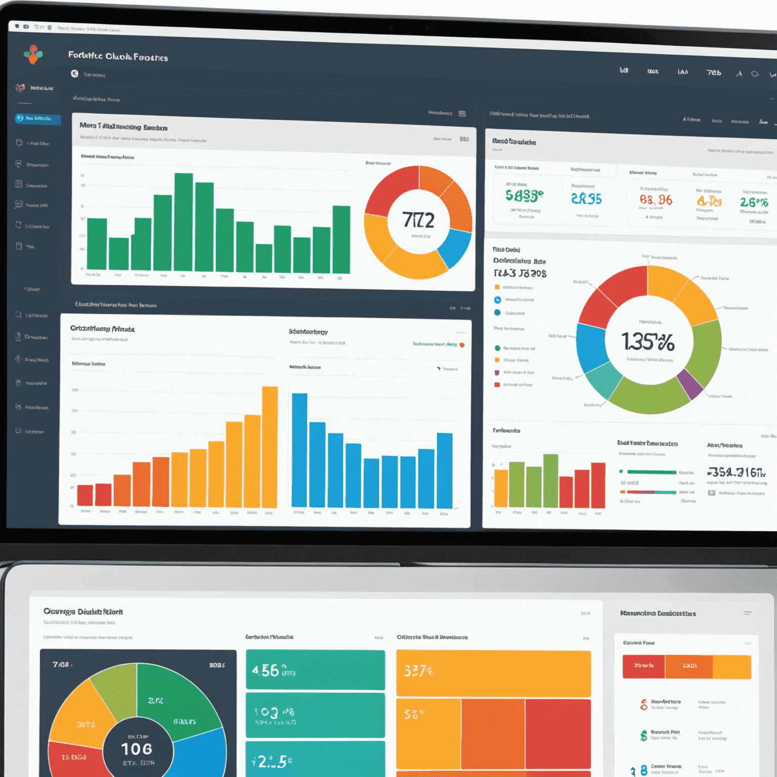 Flockirs' sleek dashboard displaying key flock metrics with colorful charts and easy-to-read numbers